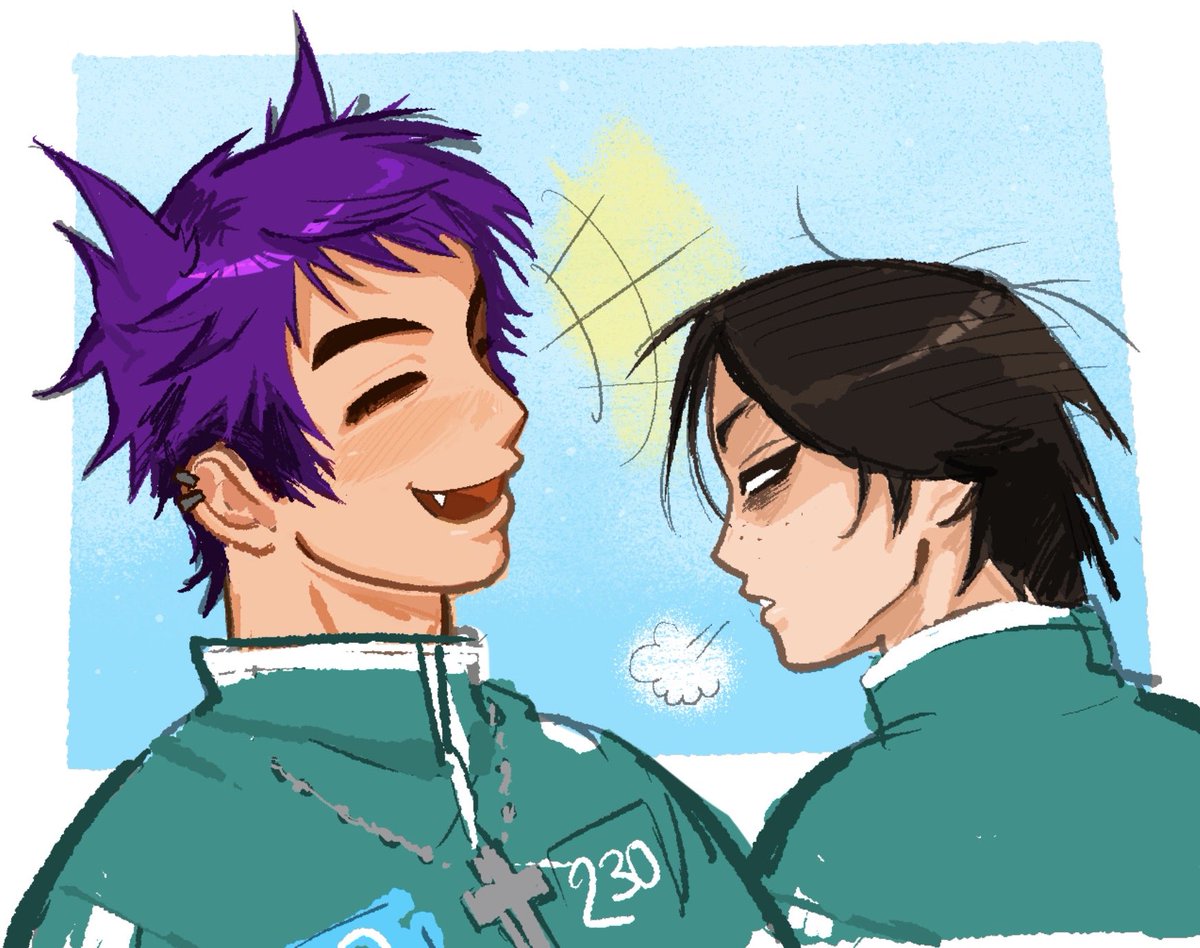 fawnsveil's tweet photo. it makes me happy how people are still interacting with my art, even when its been nearly a year since my last post…

life is still busy so idk if i can post as much, but i thought to leave a thangyu doodle ( ◠‿◠ )💜🖤

#thangyu #thanos230 #namgyu #squidgame #squidgame2 https://t.co/9vig4F1zNc
