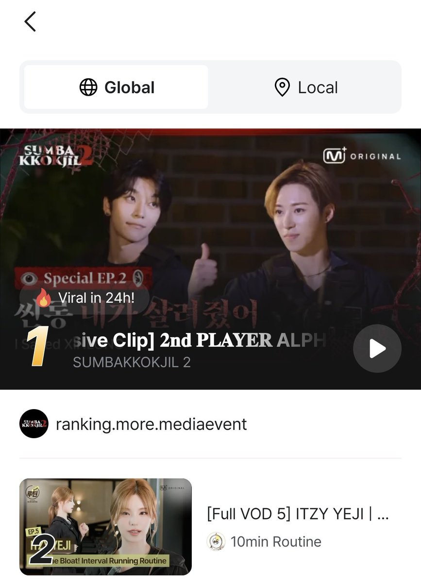 YEJIDataBase's tweet photo. ITZY #YEJI Episode Full VOD 5 <Beat the Bloat! Interval Running Routine>

#1 — YZKZ Global Trending Top 10
#2 — Global Trending
#3 — Local Trending

#예지 #ITZY  #있지 #イェジ https://t.co/8uvZMCdKbB