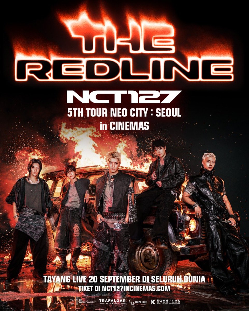 cinepolisID's tweet photo. Rayakan 10 tahun perjalanan NCT 127 dalam sebuah pertunjukan yang mempertemukan lagu-lagu ikonis, penampilan penuh energi, dan awal dari era baru mereka.

NCT 127 5TH TOUR ‘NEO CITY : SEOUL - THE REDLINE’ LIVE VIEWING

📆 Tayang 20 September 2026
🎟️ Mulai dari IDR 300K https://t.co/rHNuMdFq9A