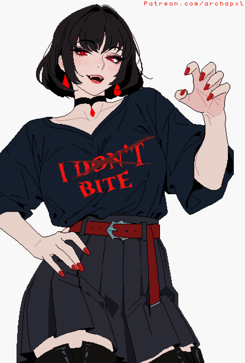 archapxl's tweet photo. Mina "I don't bite" #deadlock https://t.co/DPfv9tqQb4
