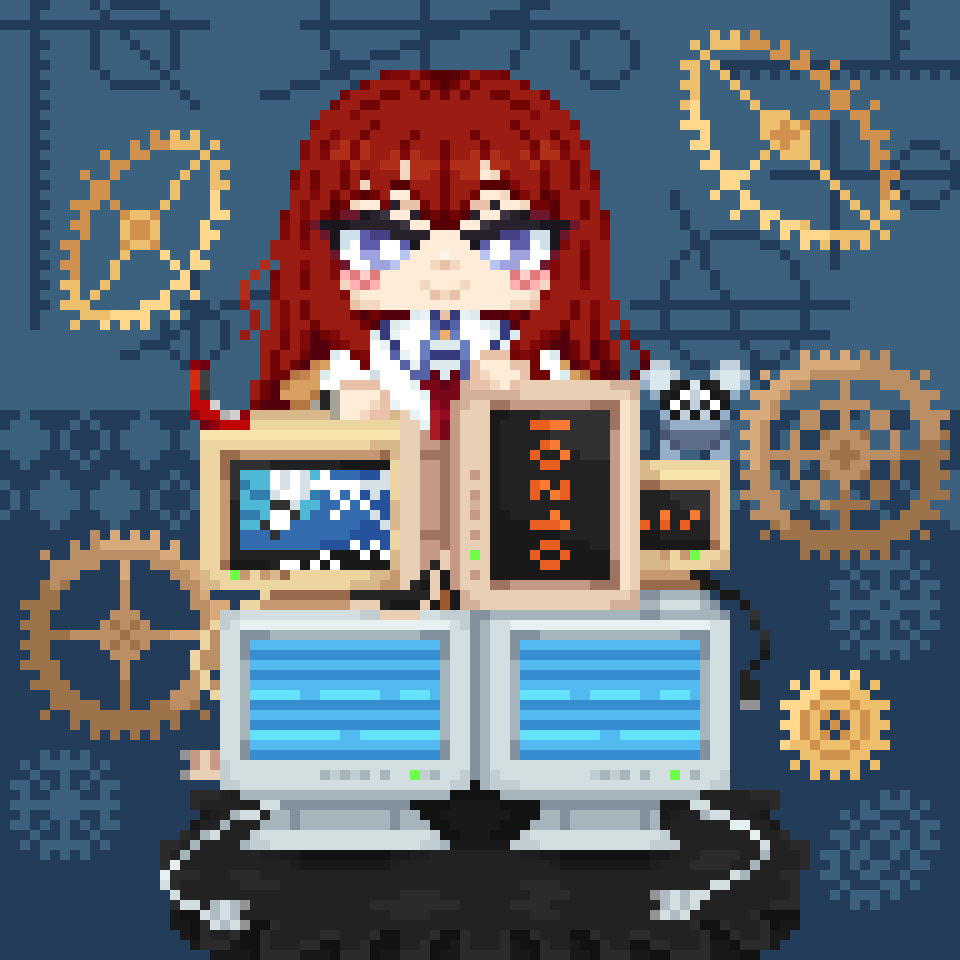 Davepixel_art_'s tweet photo. Makise Kurisu 
#pixelart #steinsgate https://t.co/Zu8uLMbB7X