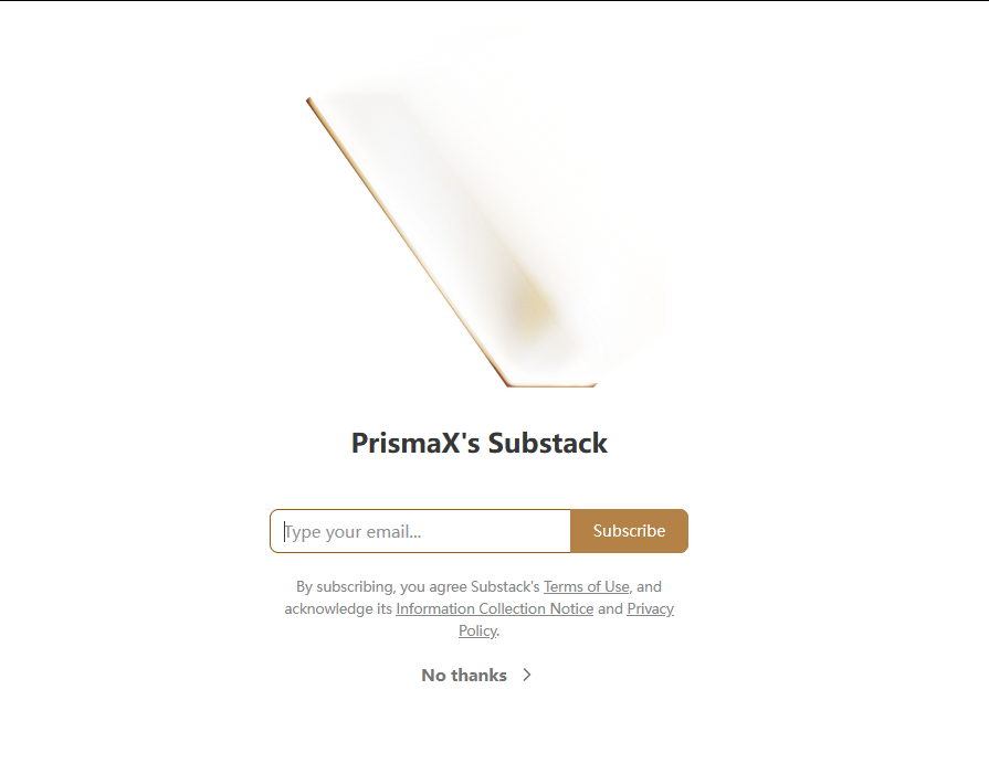 wen_wen__'s tweet photo. PrismaX 官宣入驻 Substack：CEO 月度备忘录 + 播客《Doesn't Grasp》，一个订阅源全搞定。

简单来说就是 CEO Bayley 关于机器人行业真实变化的实地备忘录，加上播客《Doesn’t Grasp》的每一期节目，以后都会按月汇总到一个订阅源里。 不用再东找西找，订阅一个地址就够了。

这个 Substack 里有什么？目前内容分两条主线：

1. CEO 的实地备忘录（Field Memos）。 由联合创始人兼 CEO Bayley Wang 亲自撰写，主题是“机器人领域真正在发生什么变化”。代表作是 6 月 16 日发布、目前最受欢迎的《A year of robotics in 10 minutes》（用 10 分钟讲完机器人的这一年）——文章开头那句很戳人：“距我们走出隐身模式已经一年了，而在 AI 世界里，一年就是永恒。”

2. 播客《Doesn't Grasp》。 由 Bayley 亲自主持，节目名是个双关——grasp 既是“抓取/抓握”，也是“理解”。

一个订阅源、按月更新，正是把这两条内容线聚合起来：备忘录给你行业判断，播客给你一线人物的深度对话。

关注理由🎯:

机器人的叙事正在从「实验室演示」走向「真实劳动」。PrismaX 的选择很务实：把行业一线判断（备忘录）和一线人物访谈（播客）做成一个月度固定输出，而不是铺天盖地的 PR 稿。对于关心「机器人到底发展到哪一步了」的人，这是一个值得订阅的低噪音信息源。

订阅地址：https://t.co/72r1dOVQBz
@PrismaXai @vivianrobotics 
#Robotics #PhysicalAI #PrismaX