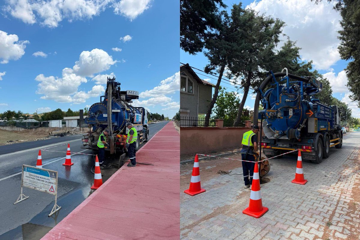 catalcaiski's tweet photo. Çatalca ilçesi genelinde atık su ve yağmur suyu altyapı sisteminde temizlik çalışmalarına devam ediyoruz. Yapılan temizlik çalışmaları ile 7/24 çalışan altyapı tesislerine nefes aldırıyor, atık su ve yağmur suyu kaynaklı su baskınlarını engellemeyi hedefliyoruz.
#iski #catalca https://t.co/NJ9c9sxUjT