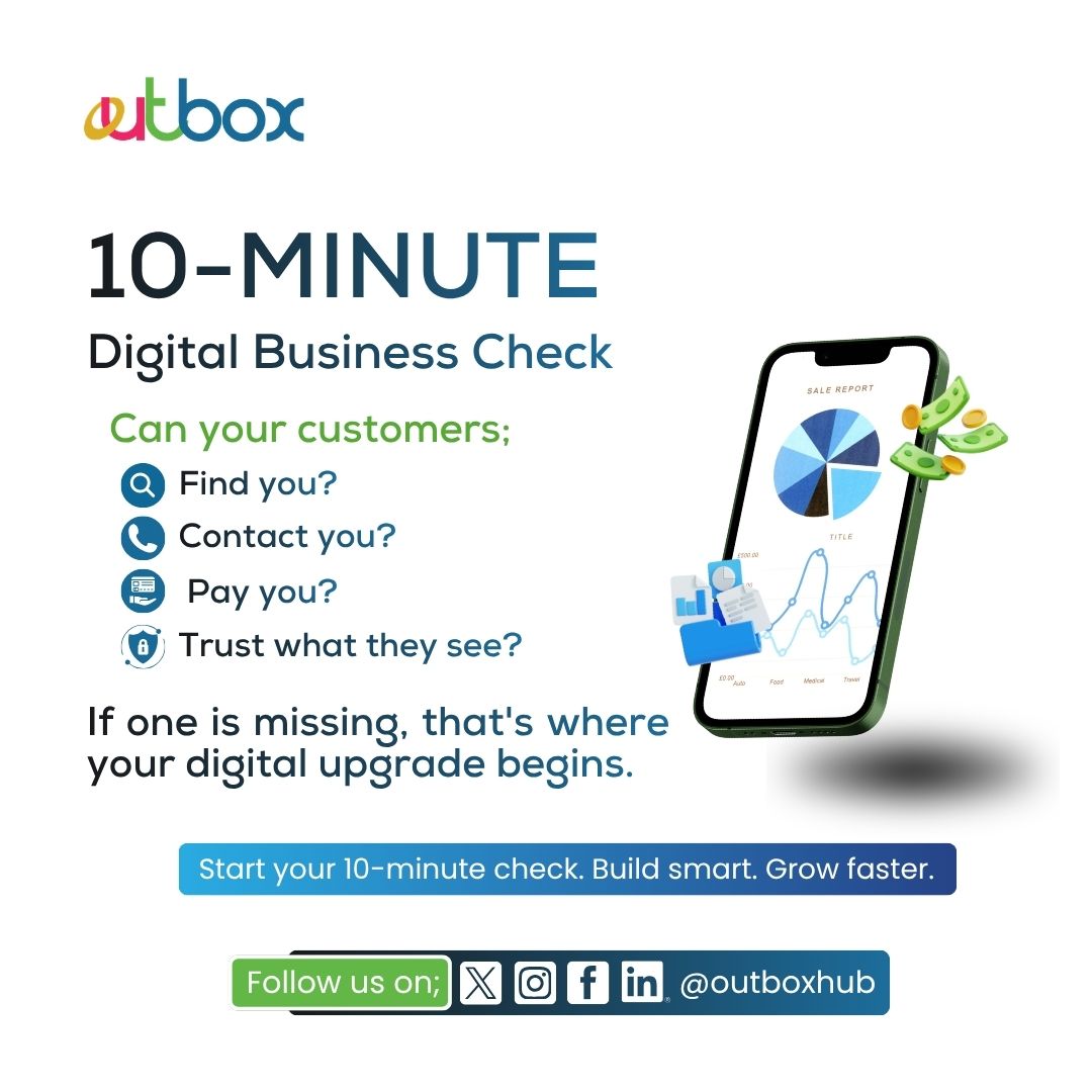 OutboxHub's tweet photo. Set a timer for 10 minutes and look at your business like a customer.

Can they find you, contact you, pay you and trust what they see? One “no” is the upgrade you need this week.

#DigitalUpgrade #EnablingEntrepreneurs #MondayMotivation https://t.co/rki404BJzx