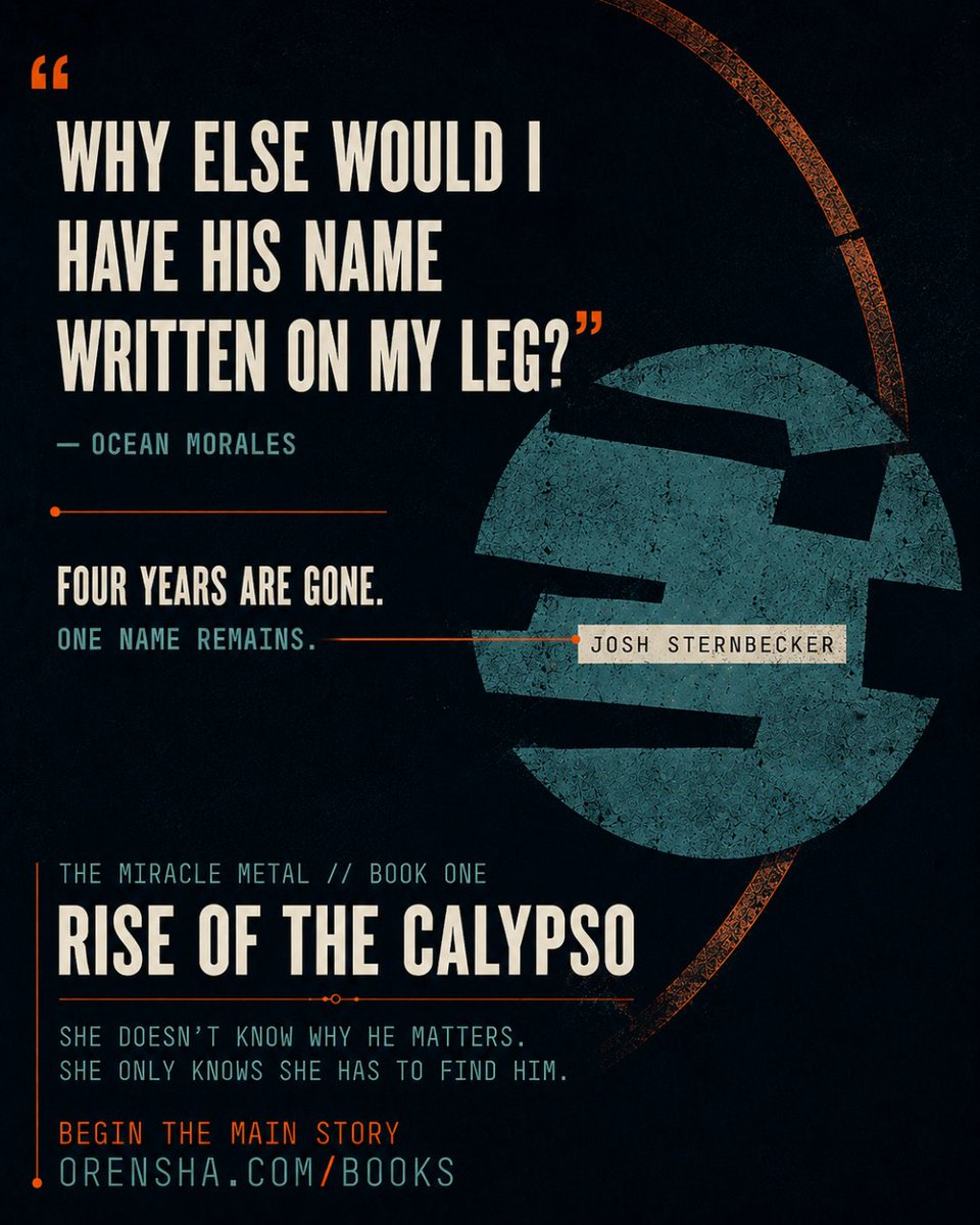 orenshasaga's tweet photo. Four years of Ocean’s memory are gone.
One clue remains:
Josh Sternbecker.
“Why else would I have his name written on my leg?”
She doesn’t know why he matters.
But she knows she has to find him.
https://t.co/Hz0n9EATmM
#indieauthor #bookseries https://t.co/Z4S6rhoto6