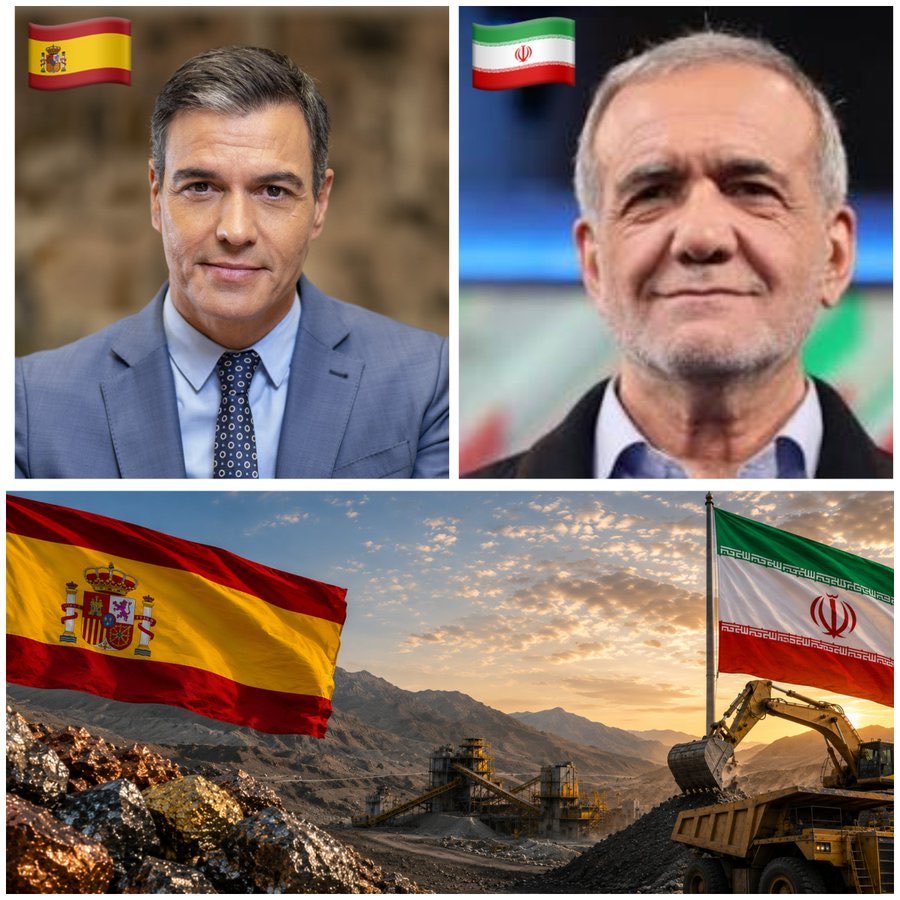 WorldReportNow's tweet photo. 🇪🇸🇮🇷 A Spanish company has secured a licence in South Khorasan to extract and process mineral ore, marking Spain's first investment in Iran's mining sector.

The agreement opens a European channel into Iranian mining despite U.S. sanctions. https://t.co/OYWmWjNLQm