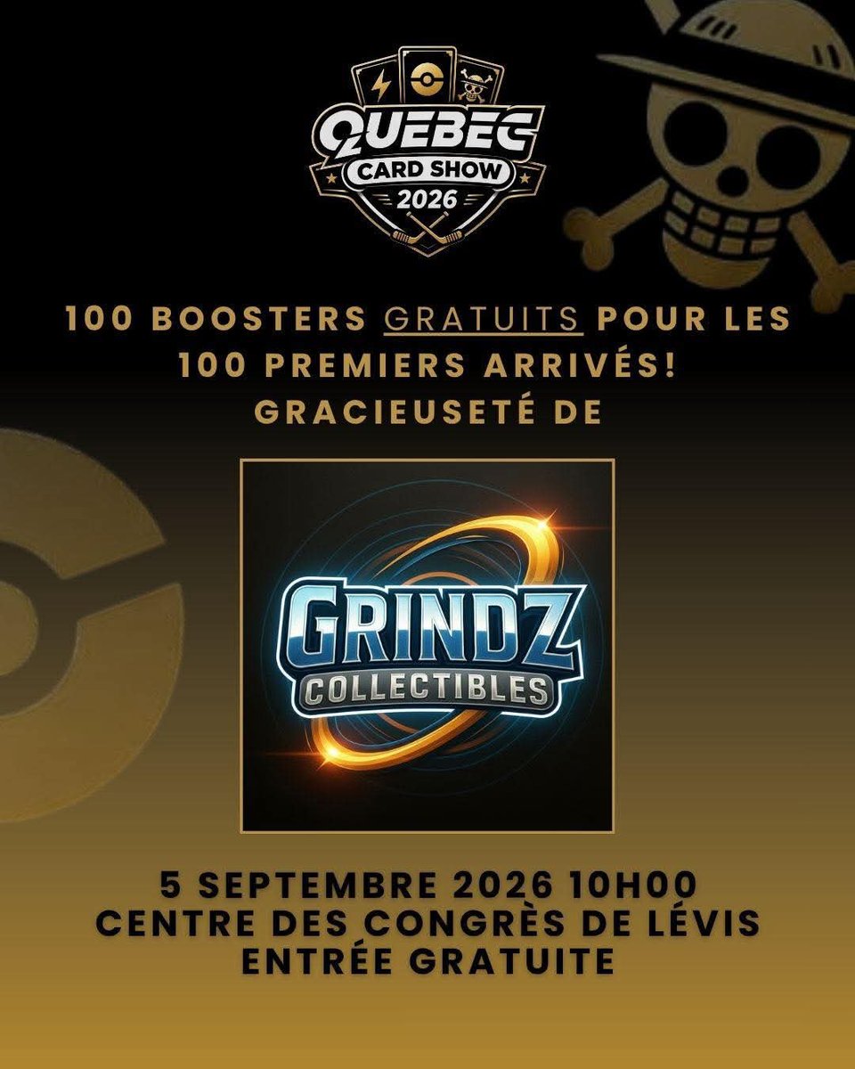 Isekai_Treasure's tweet photo. Voici une liste de nos prochains event où nous seront pour Aout/Septembre ;

29 Aout - JM Expo, Québec
5 Septembre - Quebec Card Show, Lévis
11 au 13 Septembre - Comiccon Ottawa, Ottawa
19 Septembre - Tournée Sport &amp; TCG, Québec

Au plaisir de vous croiser ! ٩(ˊᗜˋ*)و ♡ https://t.co/683leODx2S