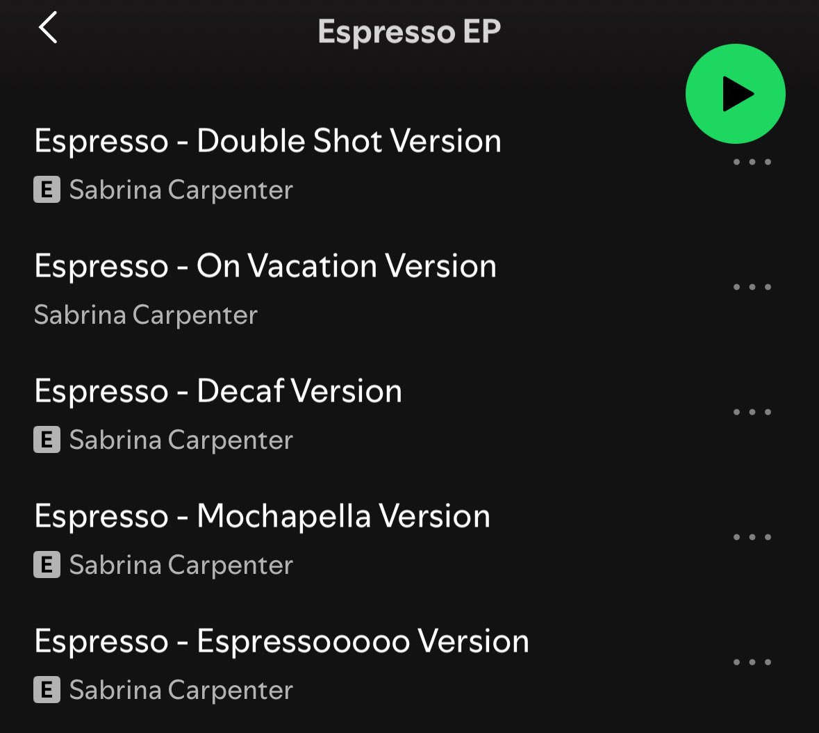 stunninbrina's tweet photo. double shot for sped up and decaf for slow version i love this creativity 😭 https://t.co/y7Jhj7JUvG