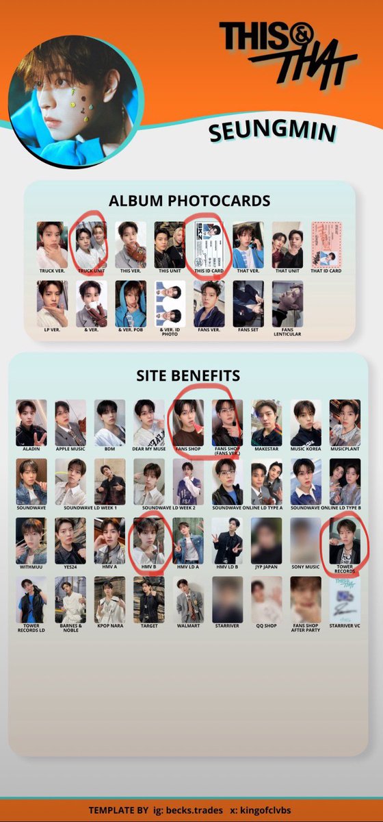 seungstarmin's tweet photo. スキズ トレカ 交換 ユニット 🍉 FANS マグネット カード ユニット Stray Kids 🐺🐰🐷🐇🥟🐿🐥🐶🦊

【譲】 画像・青丸で囲っているもの
【求】 赤丸・🐶ならその他🉑(要相談)

まとめての方優先
異種交換も🉑(要相談)
名古屋、京セラ(大阪)、福岡公演＞郵送 https://t.co/czzdg5I7bs