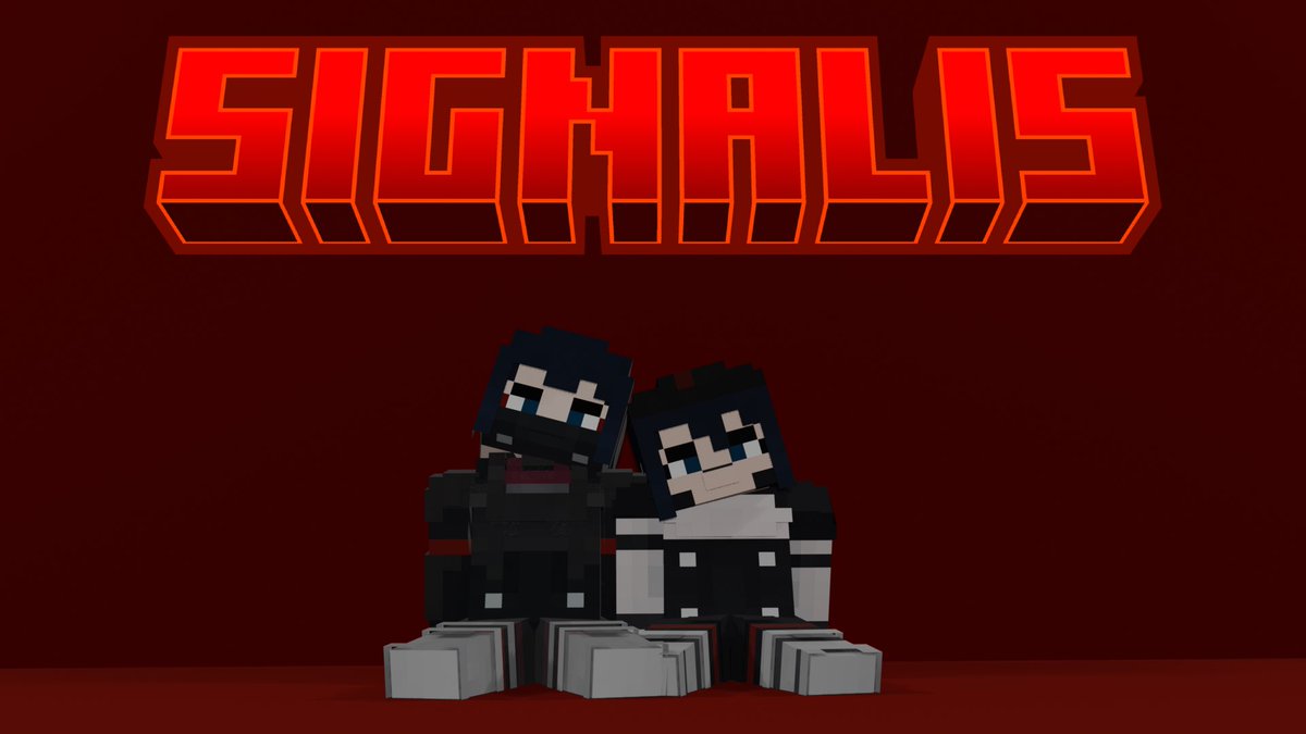 Unwrittenverse1's tweet photo. Signalis Minecraft stuff I made #signalisart  #signalis #3dartwork #3dmodel https://t.co/vb8IiciHMk