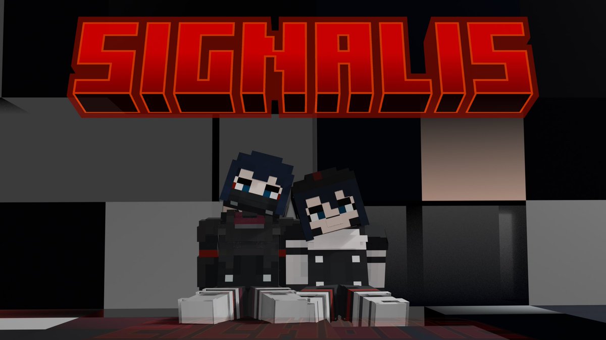 Unwrittenverse1's tweet photo. Signalis Minecraft stuff I made #signalisart  #signalis #3dartwork #3dmodel https://t.co/vb8IiciHMk