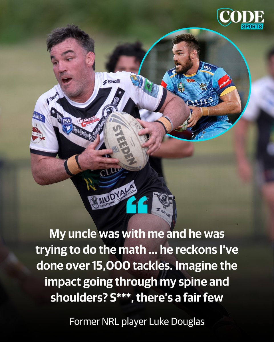codenrl's tweet photo. If you were to compile a list of the top tacklers in rugby league history, Luke Douglas would have to be up near the top. 💪 

But the ironman might only have a few dozen tackles left in him as he prepares to call time on his career.

FULL STORY ▶️ https://t.co/JtVRD16OYS https://t.co/Z9eCrTpNI8