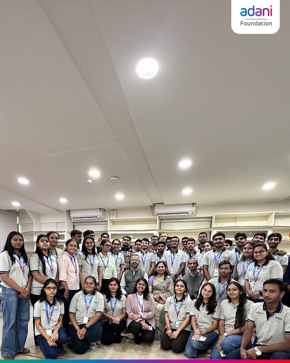 AdaniFoundation's tweet photo. Our Chairperson @adanipriti visited our state-of-the-art @AdaniSaksham centre at Ahmedabad where she interacted with students &amp; alumni. Since '16, SAKSHAM, our skilling arm, has been empowering youths with future-ready, tech-based skills. So far, it has trained 2 lakh+ youths. https://t.co/HlLpGOZAcl