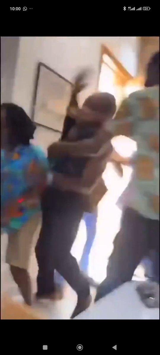 Prince_dc21_'s tweet photo. You see this fight going on between Pamela Okoye and her producer, I'm fully in support of it. 

From the video they were arguing with mouth and boom she started hitting him thinking that because she's a woman and people are there he won't retaliate but unfortunately for her all men are not mumu and he gave her back what she served him. 

I'll never lay my hands on any woman, tell me whatever you want I don't care but immediately you stop using your mouth and start using your muscle I'll immediately start seeing you like my fellow man and i swear I'll defend myself.