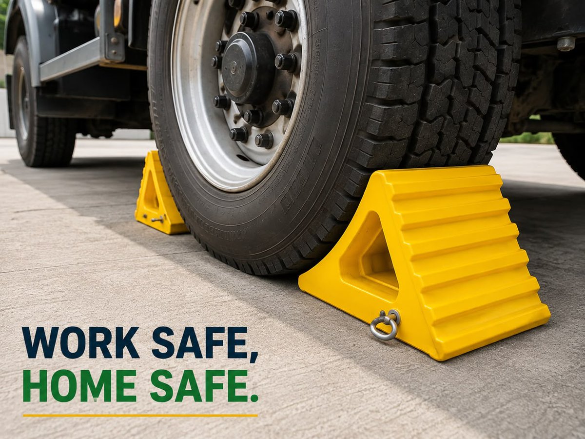 Eco_safetyhub's tweet photo. Prevent unexpected vehicle movement on site. Always use suitable wheel chocks when parking construction vehicles and equipment, especially on slopes or during loading and unloading.
Secure it. Chock it. Work Safe.
#ConstructionSafety #WheelChocks #HSE #SiteSafety #WorkSafe https://t.co/ATagLqDeJl