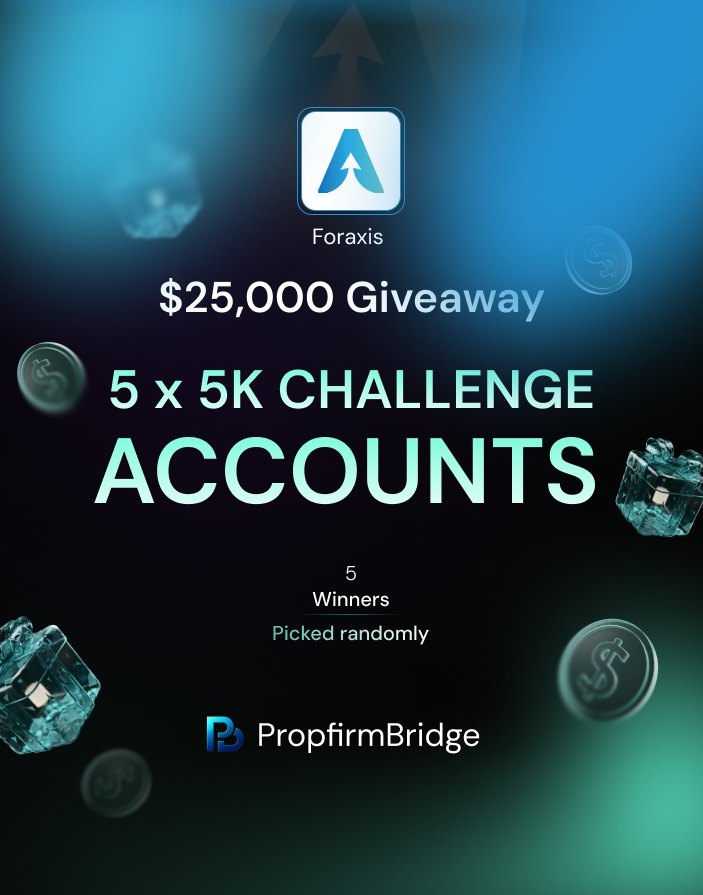 PropFirm_Bridge's tweet photo. 🚨 $25K FORAXIS GIVEAWAY 🚨
🎉 5 x $5K CHALLENGE ACCOUNTS 🎉

HOW TO ENTER:
1️⃣ Follow @PropFirm_Bridge + @foraxisofficial + @AkashWolfe
2️⃣ Join: https://t.co/QHAIXsltpo
3️⃣ Repost + Tag 2 👇

🔥 Want to trade with Foraxis? Check them out:

🔗 https://t.co/loHrHVSFtk

Good luck, traders! 🏆