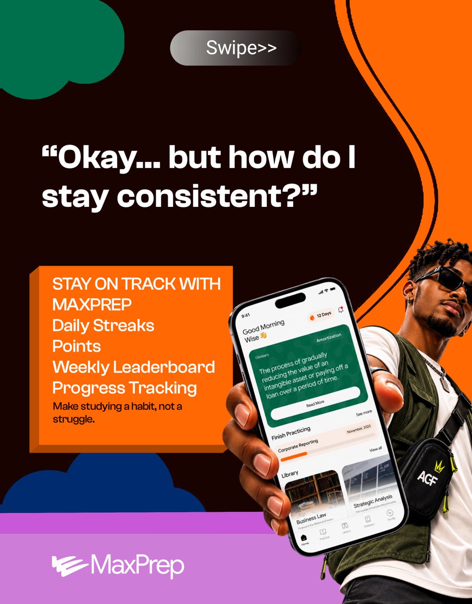 MaxPrepApp's tweet photo. ICAN prep shouldn’t feel like 10 different jobs.

MaxPrep brings your study tools, past questions, mock exams, progress tracking &amp; more into one place.

Click the link to join our community and be among the first to try it. Link in bio.

#ICANExam #Maxprep https://t.co/ZoPrVtSanh