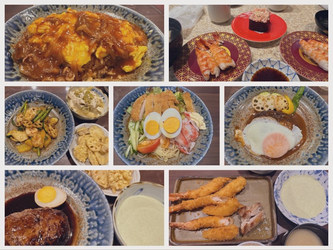 amor_animus's tweet photo. 一週間夜ごはん。
ハンバーグ2回食べました。オムライスとハヤシライスはそこまで好きというわけではなかったのですが、オムハヤシは好きだということが判明しました。 https://t.co/U2dnYRaZhz