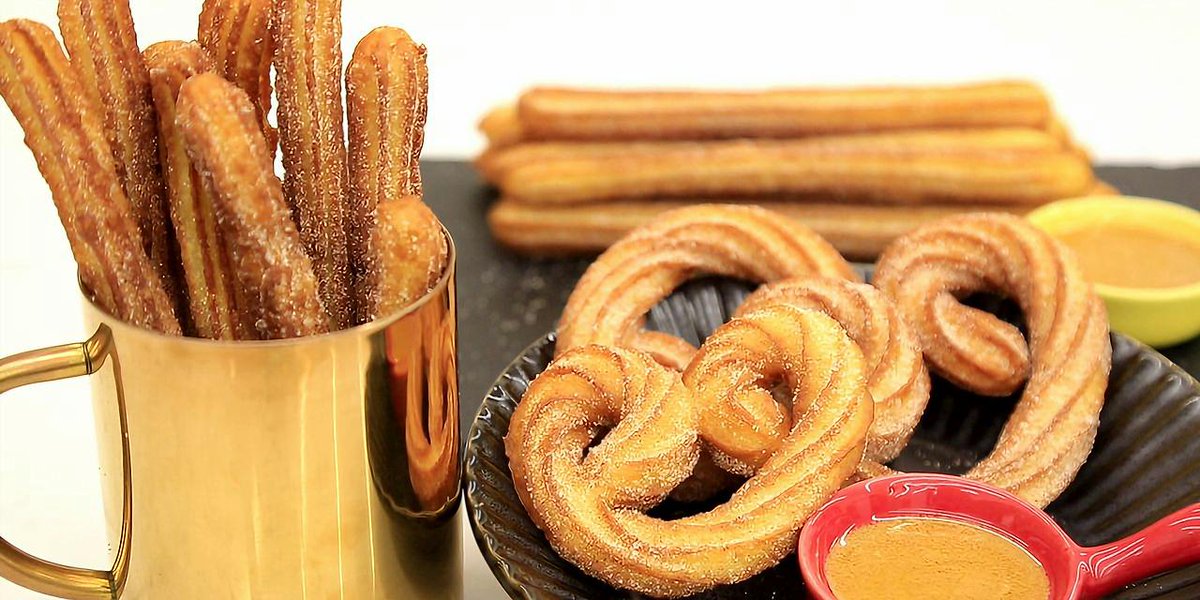 PiperJansonsoo's tweet photo. Mira esta churrera recién hecha, crujiente y azucarada! Comparto mi snack favorito del mediodía ， https://t.co/Ye1762jmxN