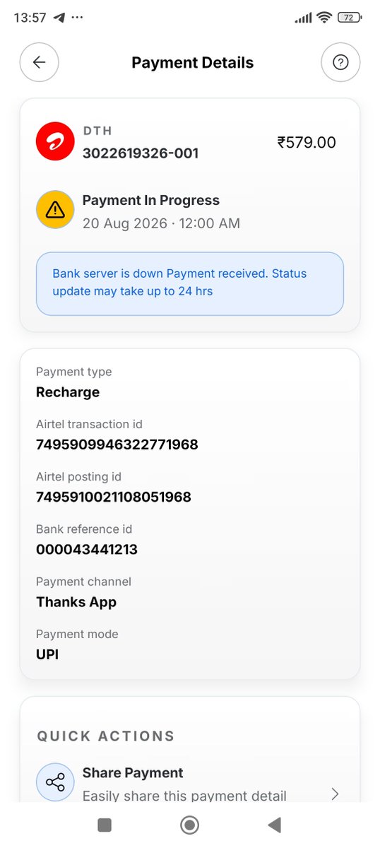 sharmasign100's tweet photo. @NPCI_BHIM @Airtel_Presence  Airtel is sleeping on the request from past 2 days. Airtel cares https://t.co/q5Lw7rWbMm