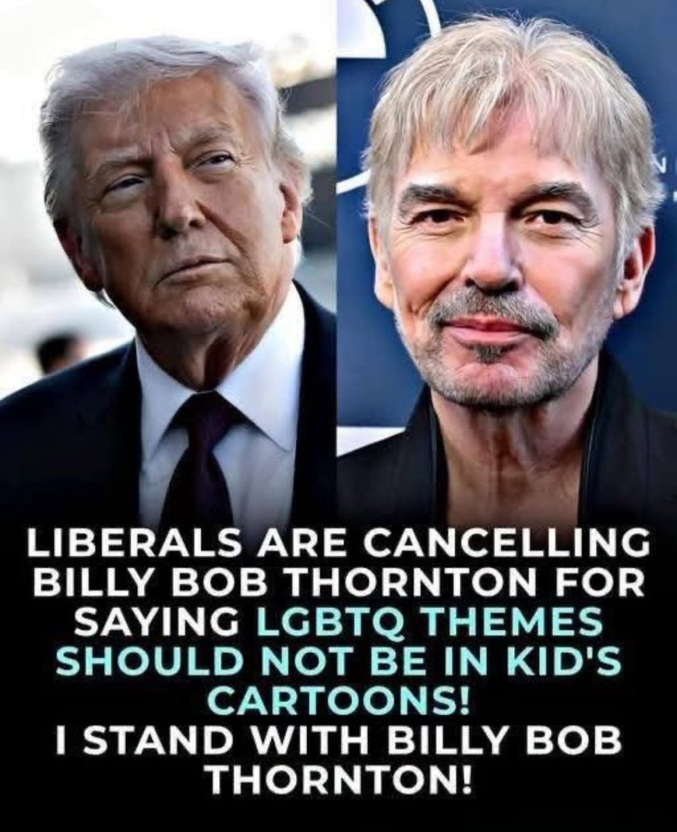 TheAmerica786's tweet photo. Do you agree with Billy Bob Thornton’s reported view?

🅰️ Yes — Keep it age-appropriate
🅱️ No — Let creators decide https://t.co/eBaGHS4rp0