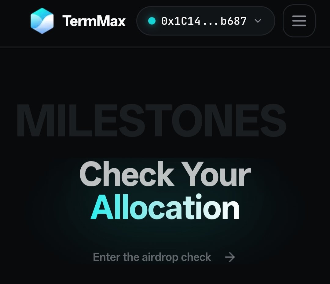 bitcatnabil's tweet photo. Just saw TermMax allocation check is live today.

How many points did you manage to farm? 👀😬

#TermMax #Airdrop #Crypto @TermMaxFi https://t.co/QYLhfY0LZ0