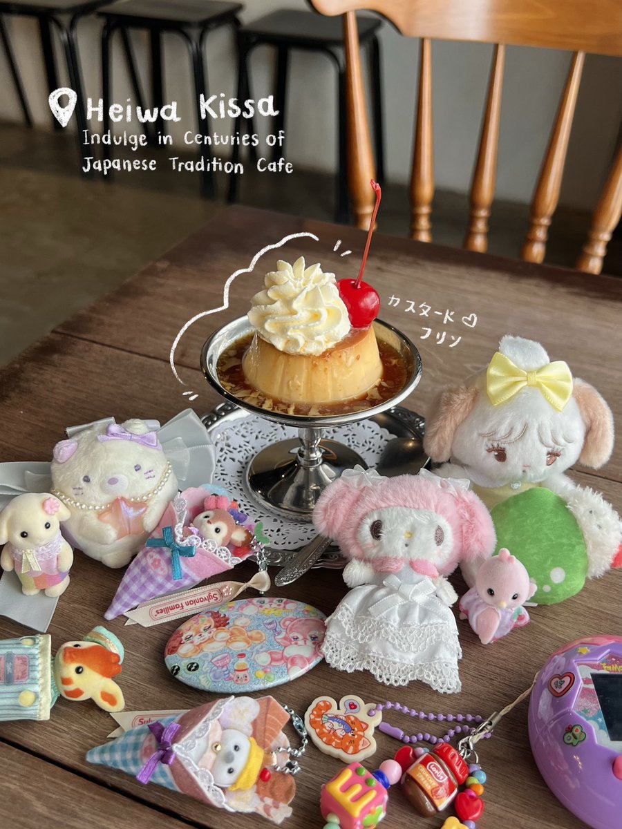 Avocado_bb's tweet photo. ความน่ารักมาเสิร์ฟแล้วคับ!~🍮🍒✨#sanrio #sylvanian https://t.co/Tgn8xpxFmx