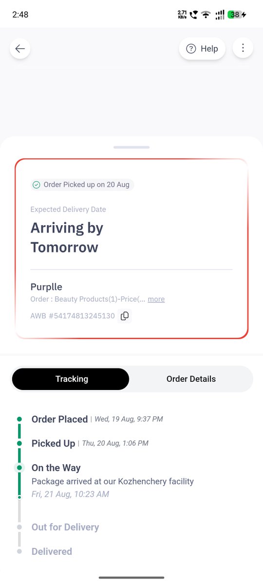 46jun_n's tweet photo. @help_delhivery as always the hub again holds item without delivery 54174813245130 no action against hub after multiple complaints https://t.co/vZqfP9SxZD