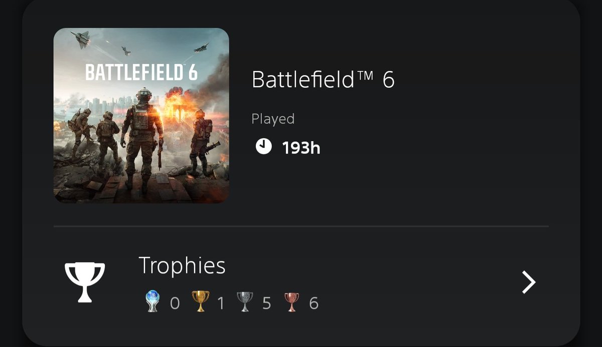 Animal__85's tweet photo. 193 hours is enough for me. Probably one the worse battlefield games I've played. Cex will give me £10 for it and that's all it's worth. https://t.co/EauAT5eKrv