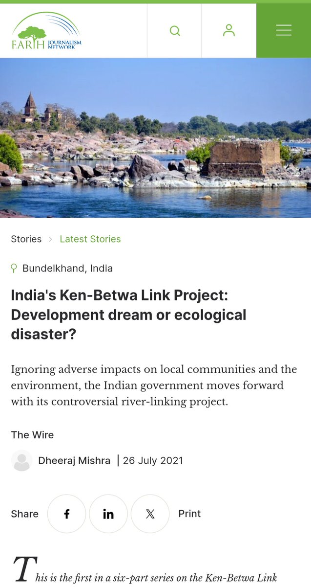 raagwasgood's tweet photo. @india_plus_ This is the 👆🏾 price a nation pays
when it chooses to be governed by
those who are extremely poorly-educated.
Do they even think before speaking?!
Already, the 'smaller' #Ken-#Betwa #RiverLinking project is a disaster-in-making. https://t.co/uuSA07Rpiw