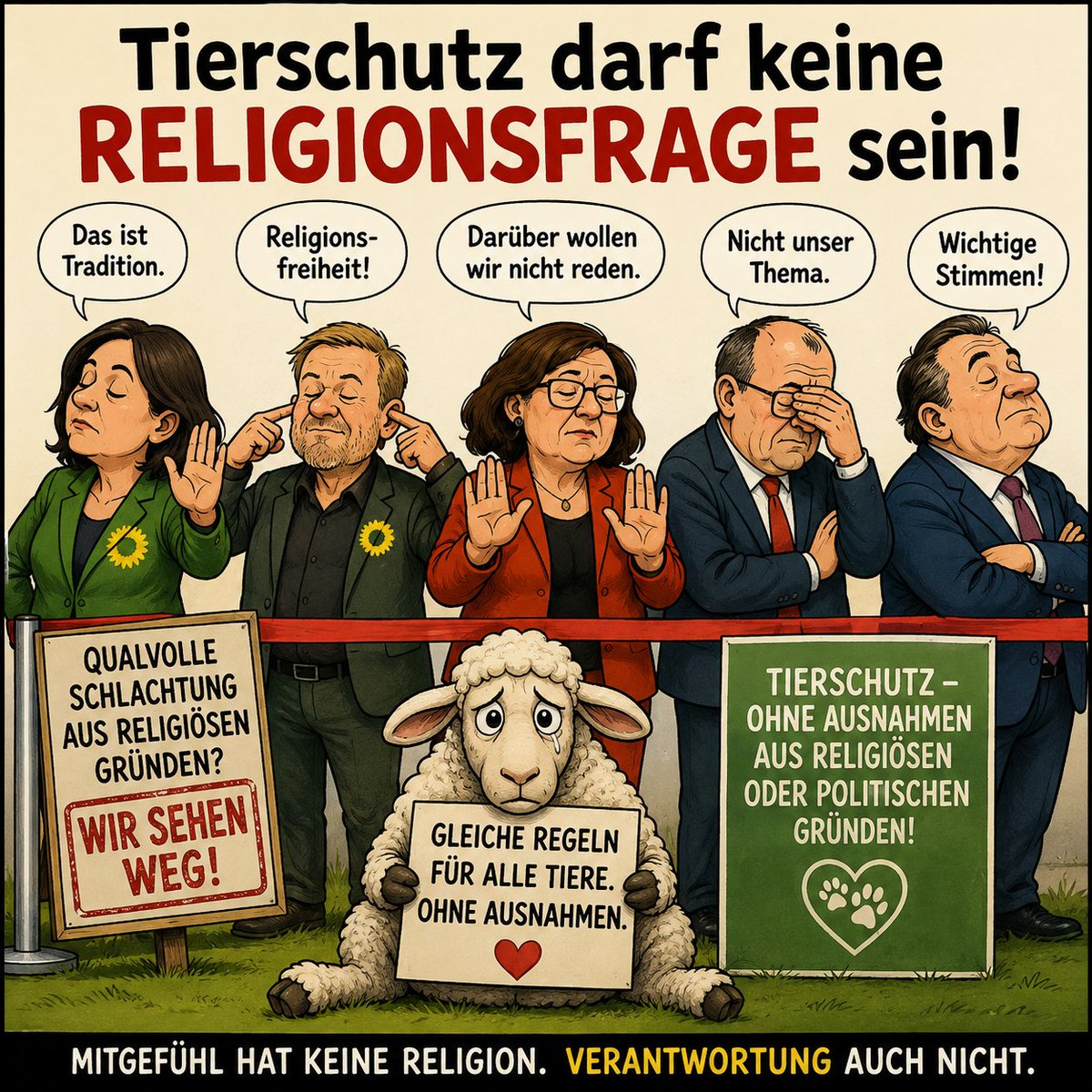 hinterfragt's tweet photo. @niusde_ Denn auch die Grünen halten nichts mehr von Tierwohl und unterstützen die Tierquälerei in diesem Sinne ohne mit der Wimper zu zucken. https://t.co/E1HpzW3cN2