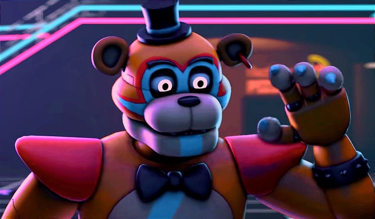 fazplex's tweet photo. ⠀
⠀
As someone who dances and performs all the time on stage, i very much agree !

( said the bear, as he stood there, keeping a fair distance, waving his mechanic hand at her ) 

That being said . . . Hello ! I am Glamrock Freddy, what is your name, madam ? 
⠀
⠀ https://t.co/sCX9z4DJ9e