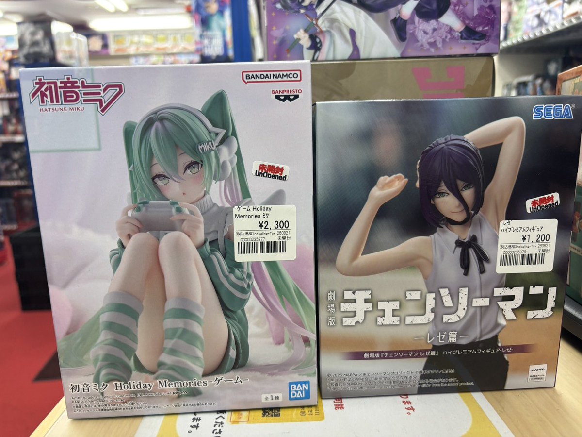 otachu_akiba's tweet photo. プライズフィギュア 販売情報🔥

BLEACH/ブリーチ、初音ミク、フリーレンなど
色々、買取入荷しております❤

2Fにて販売中です✨️ https://t.co/r3G7bi56JR