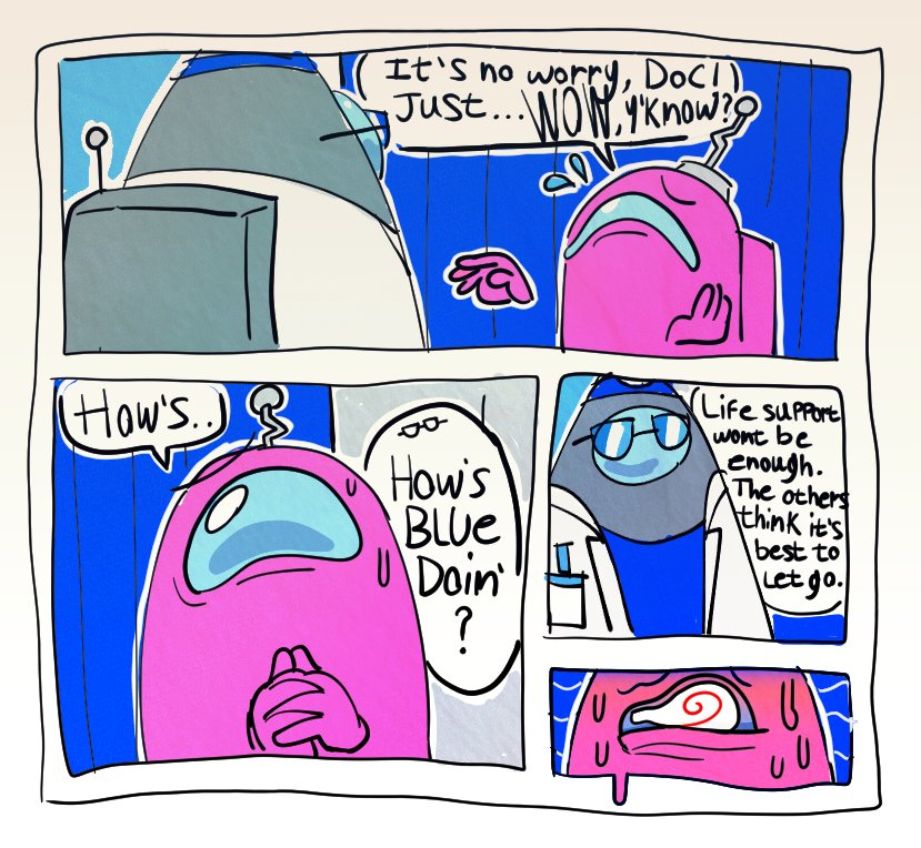 caramelquest's tweet photo. Short among us comic for a full story ive got planned
(1/4) https://t.co/v1HdE5wxrl