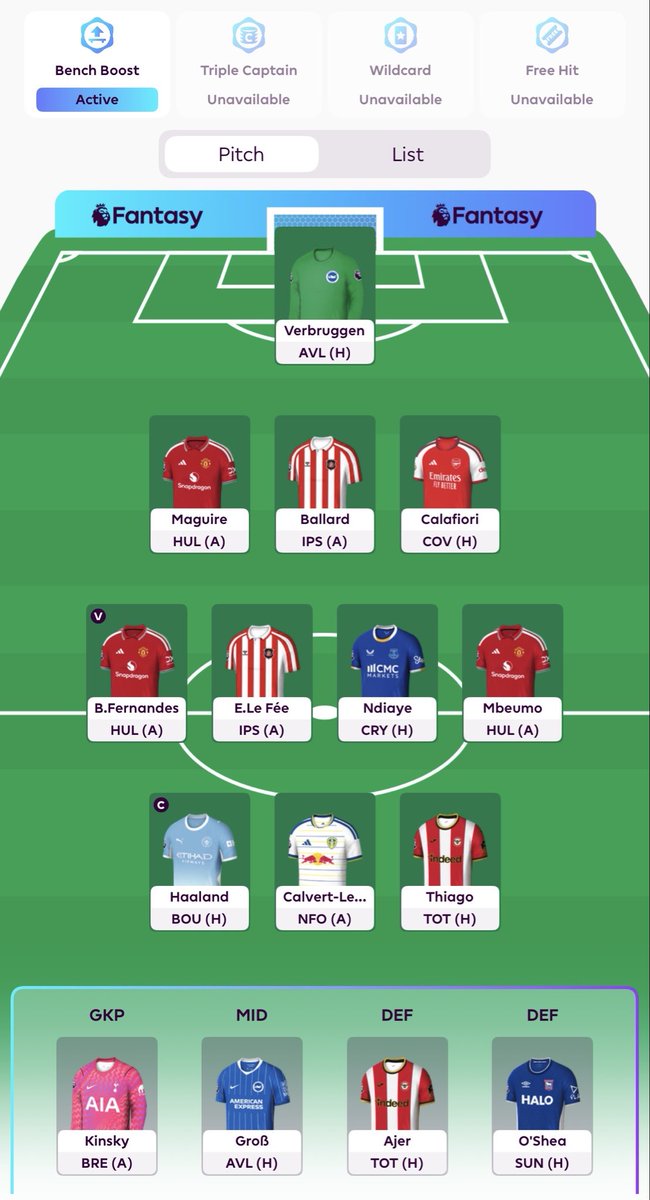 FPL_FundManager's tweet photo. GW1🔒

The portfolio is built.

The objective isn’t to be No.1 after GW1.

It’s to make sensible sensibles and consistently finish in the top quartile.

Diversification.
Capital allocation.
Multi avenues for points. https://t.co/2wCFWuL5tk