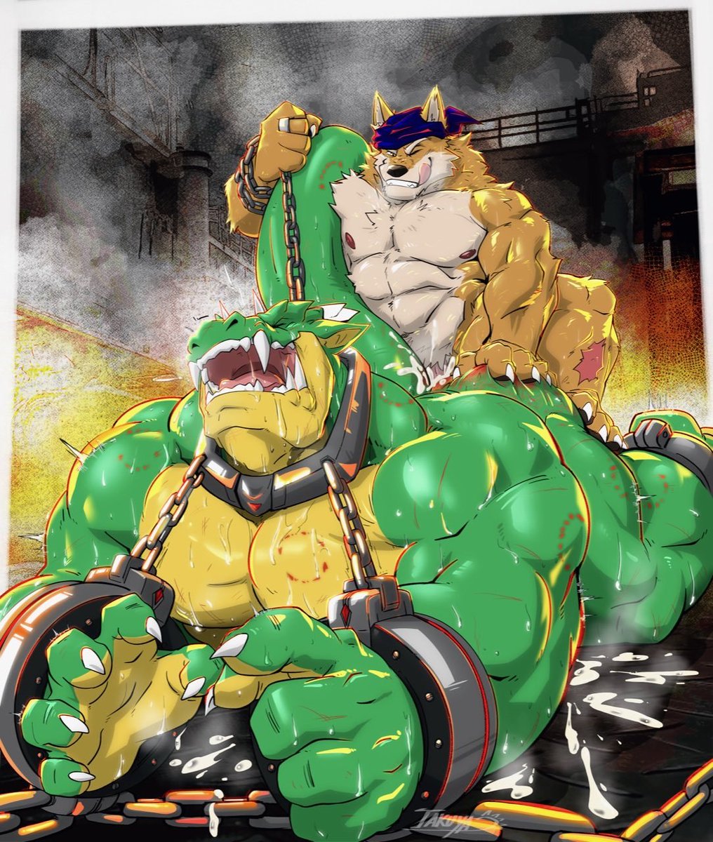 OkamiAgito's tweet photo. Captured and Dominated
In helpless position.
===
Commission for @Wolfplot1 https://t.co/eUe2A0odmd