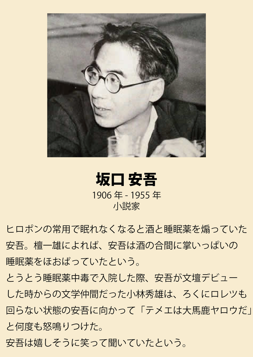 shinjisumaru's tweet photo. 坂口安吾と小林秀雄。 https://t.co/3u3CcTU43Z
