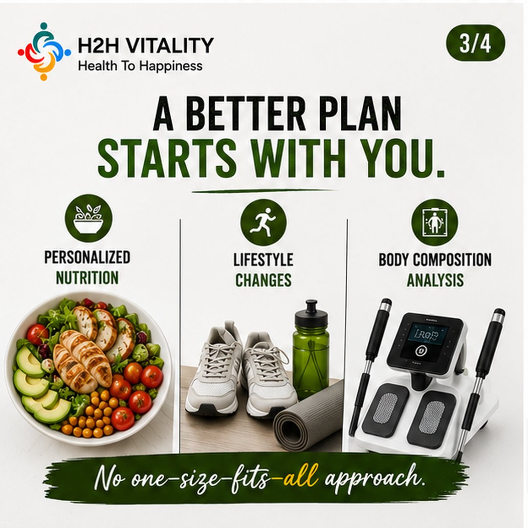 H2HVITALITY's tweet photo. Stop making your health journey more complicated than it needs to be. 🌿

Follow H2H Vitality for practical health &amp; wellness insights. 💚

#H2HVitality #HealthyLiving #Wellness #Nutrition #HealthyLifestyle #WeightLoss #HealthGoals #HealthyHabits #FitnessJourney #WellnessJourney https://t.co/rlhnl1RCjM