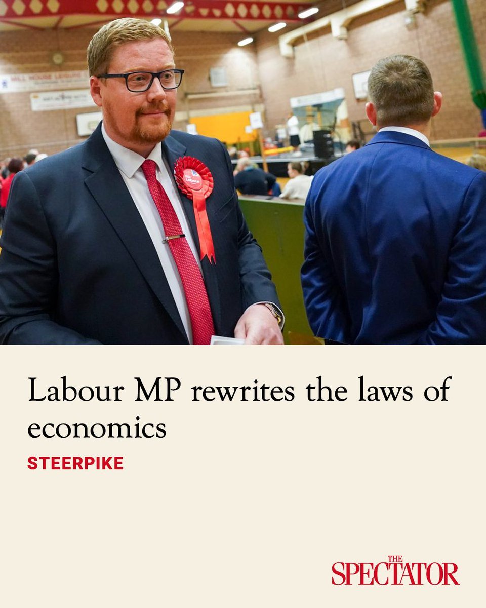 spectator's tweet photo. In a post on X last night, which was hastily deleted this morning, the Hartlepool MP declared: "Public sector workers use their income to pay FOR the private sector. The state is one of the biggest procurers of the private sector. 

"It wouldn't exist without taxpayers. People creating the divide between public and private genuinely don't understand how an economy works."

There we have it. In Brashonomics, the private sector owes its existence to a state funded by taxes levied on the private sector. Answers on a postcard if anyone can decipher that word salad…

✍️ Steerpike

Article | https://t.co/YgsLZooVQy | @MrSteerpike