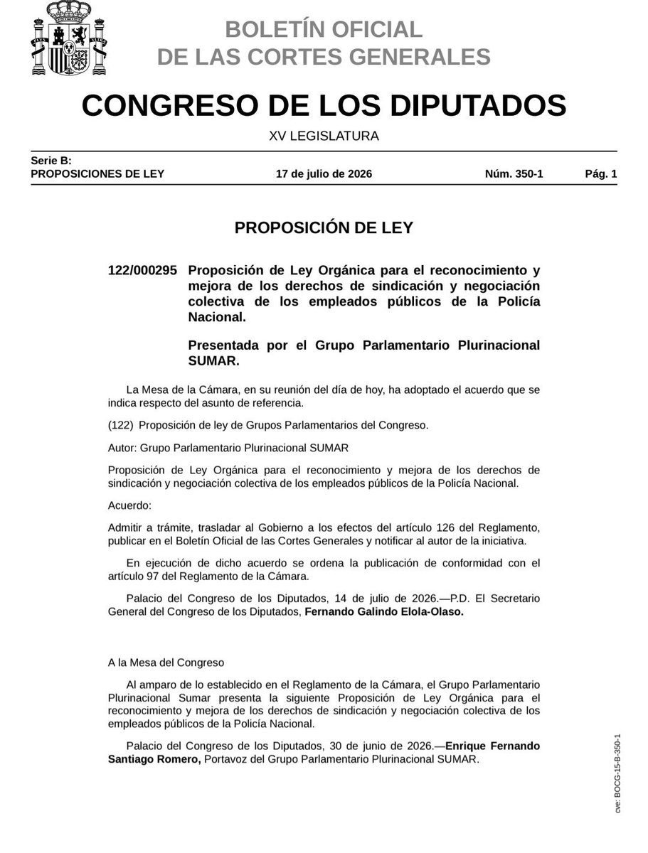 ARPolicias's tweet photo. 🗣Sabías que actual Sistema Sindical 1987,beneficia a 5% del Colectivo Policial y a Sindicatos inmovilistas pro PP-Vox ?
✳️Niegan reformas 
✳️Perjudican al 85%👮‍♂️👮‍♀️sometidos al Clasismo Institucional
✳️🚨Si tienes+55 años,estás en riesgo  exclusión profesional, económica y médica https://t.co/ibnG5Ni5as