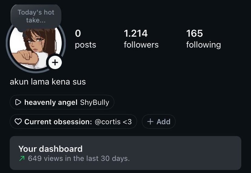 galxasi's tweet photo. Want to sell—akun instagram 2026

—Tahun pembuatan 2026 (no logo)
—Folls hasil mutualan (bukan bot)
—Ganti data 
—Ada dump &amp; highlight story
—Bekas pa, cocok untuk apa saja

70.000 (avail nego) https://t.co/n1LwSIvX9S