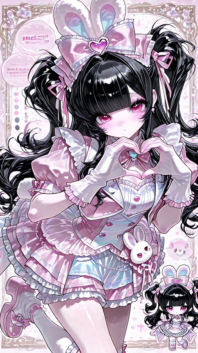 mnmn_nyank0's tweet photo. 🐰【✦⋆ プロンプト配布 ⋆✦】͛🎀

♡8/21♡なのでゆめかわアイドルバニー衣装です!!

リプに衣装・背景プロンプトつなげてます（՞>⩊<՞）
Ｆ内外問わず引用で見せてくれたらうれしいです🩵

꒰キラキラなジュエリーボックスをあけたらうさぎさんがいました♡꒱

⚠︎︎ﾓﾃﾞﾛﾗｶﾞﾁｬあるかも!! https://t.co/IXNrdKtEdk