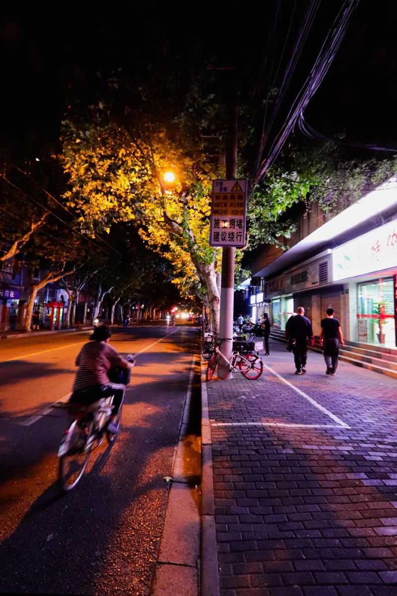SharleneRapaia's tweet photo. Vibrant alley street snap—neon signs weaving through dusk, a lone cyclist gliding past. Perfect little city moment caught on the fly.， https://t.co/G2RfOlYCXS