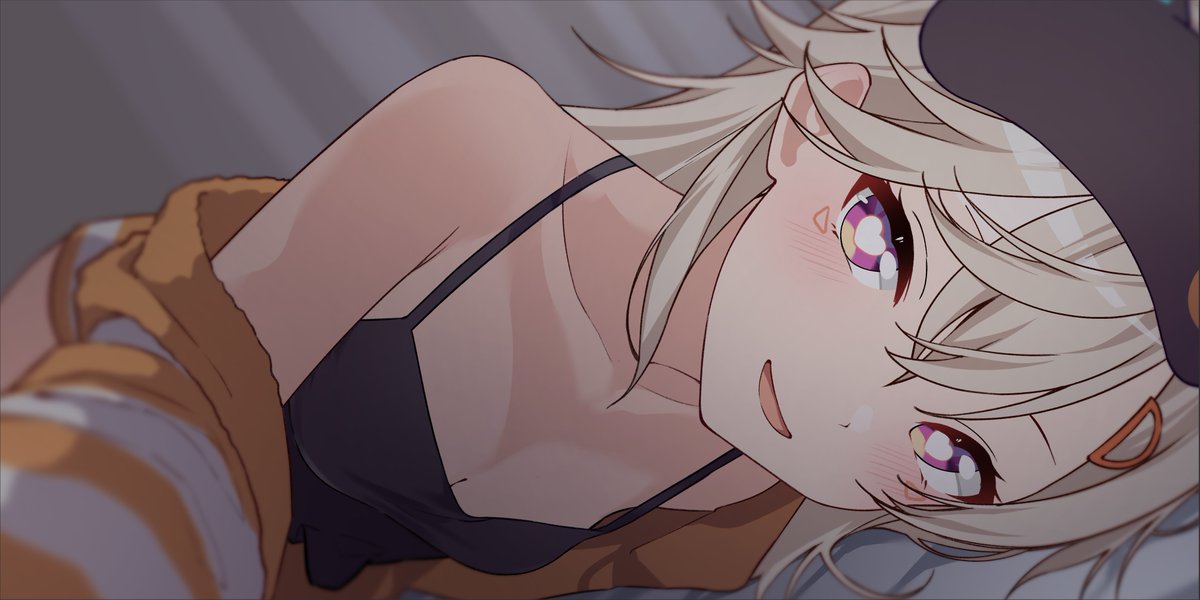 takeyabunora's tweet photo. 「一緒に寝たい？今日だけだかんね」
#引き小森画 https://t.co/OFJCwarWmL