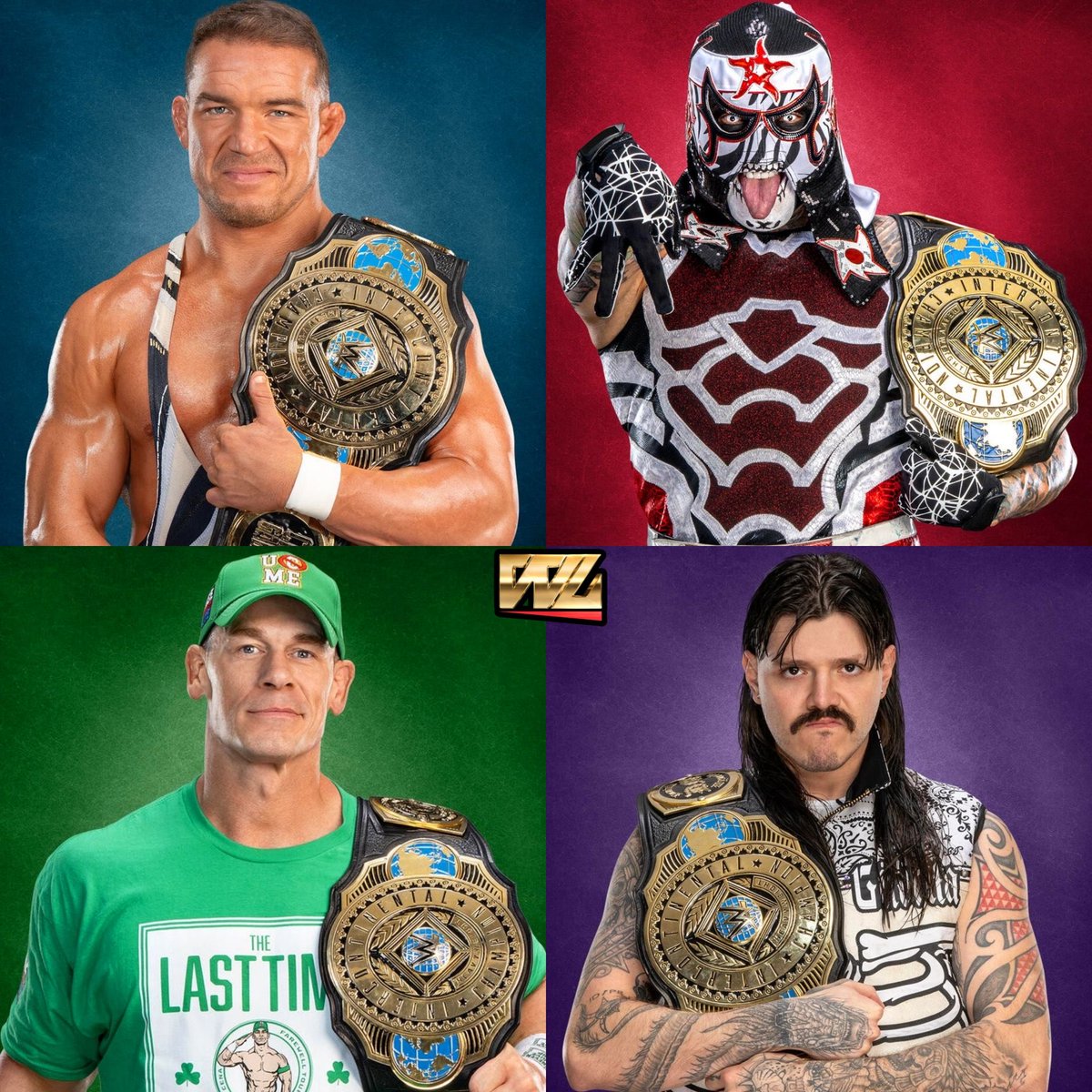 wrestlelamia's tweet photo. The last four Intercontinental Champions 🔥🔥 https://t.co/60143U0nvD