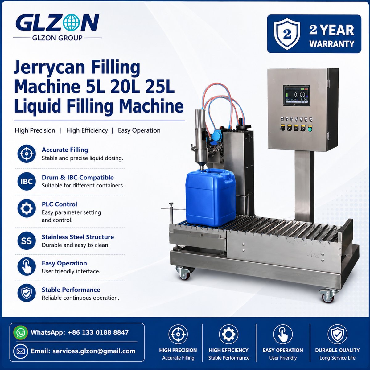 GlzonM's tweet photo. π± WhatsApp: +86 133 0188 8847
π§ Email: services.glzon@gmail.com
#JerryCanFillingMachine #JerryCanFiller #LiquidFillingMachine #JerryCanCappingMachine #CappingMachine #ChemicalFillingMachine #OilFillingMachine #DetergentFillingMachine https://t.co/Nxrl7CkHoA