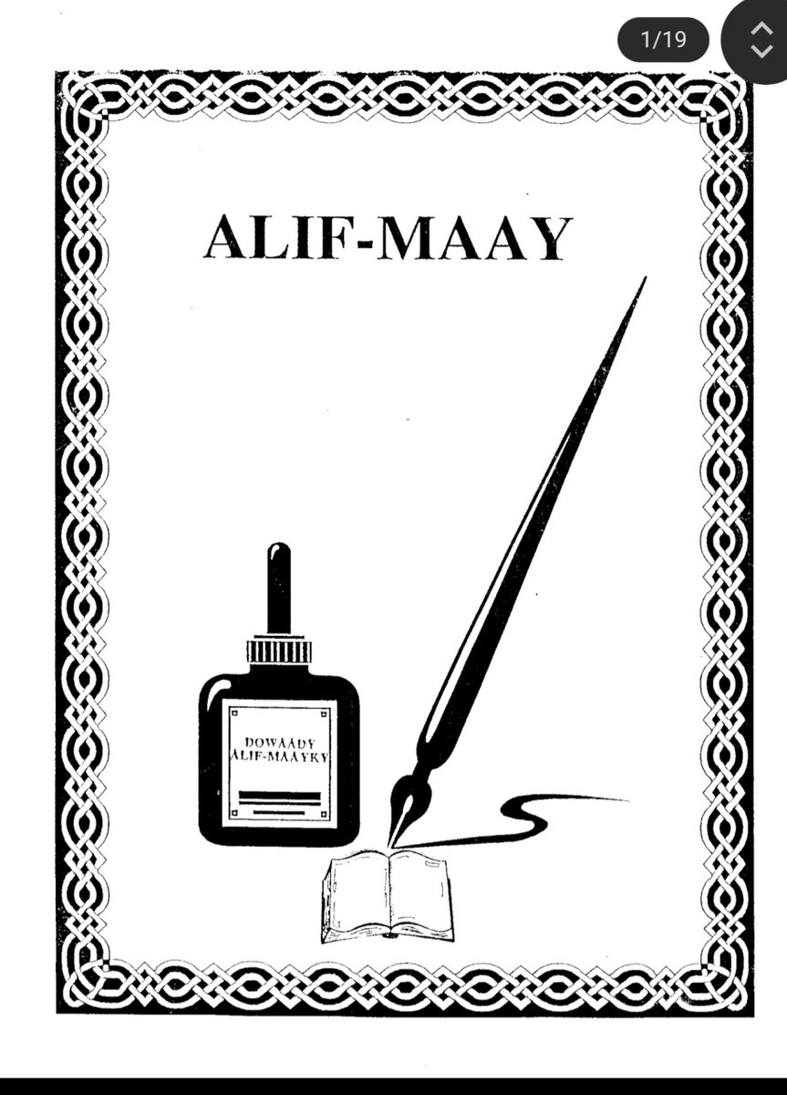 HangingByA's tweet photo. today is Af Maay appreciation day 🙏♥️

also if you want this book on how to read the Maay alphabet just DM, apparently you can send PDFs via this app now. https://t.co/Dvb2cgGK8x