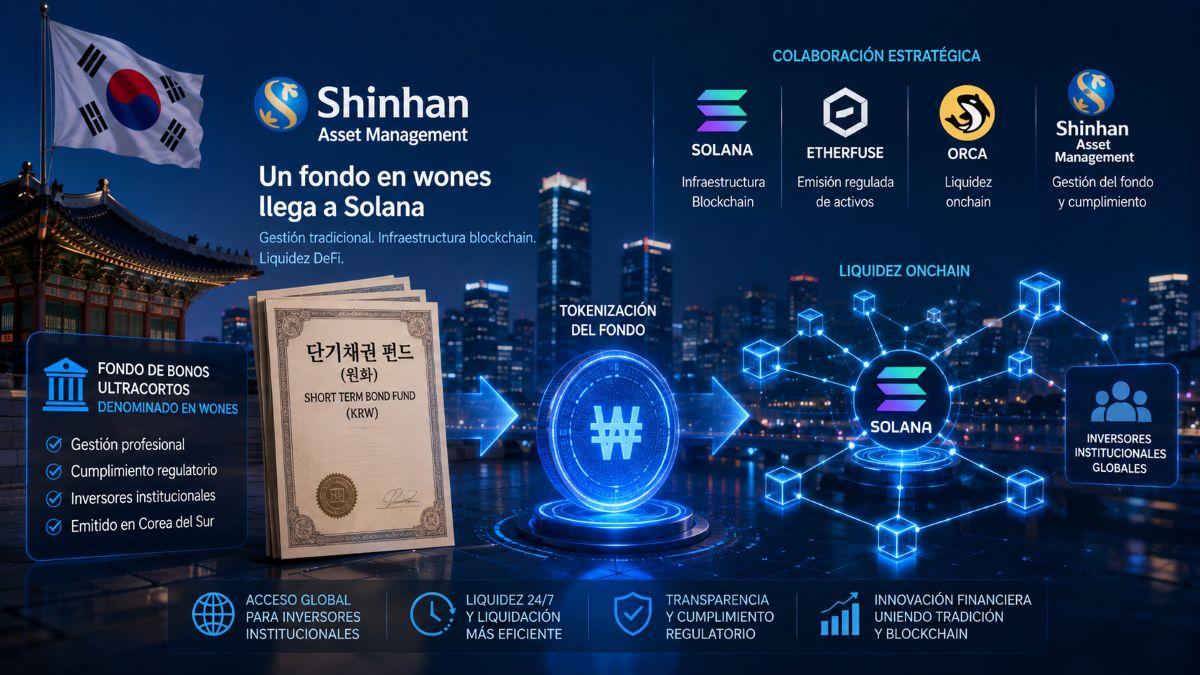 territoriobtc's tweet photo. Shinhan lleva un fondo en wones a Solana y acerca la gestión de activos a DeFi

Shinhan Asset Management, una de las grandes gestoras de Corea del Sur, ha firmado un acuerdo con Solana Foundation, Etherfuse y Orca para desarrollar una prueba de concepto 

https://t.co/ORV3oO68Rs https://t.co/t0Jb0dsxF6