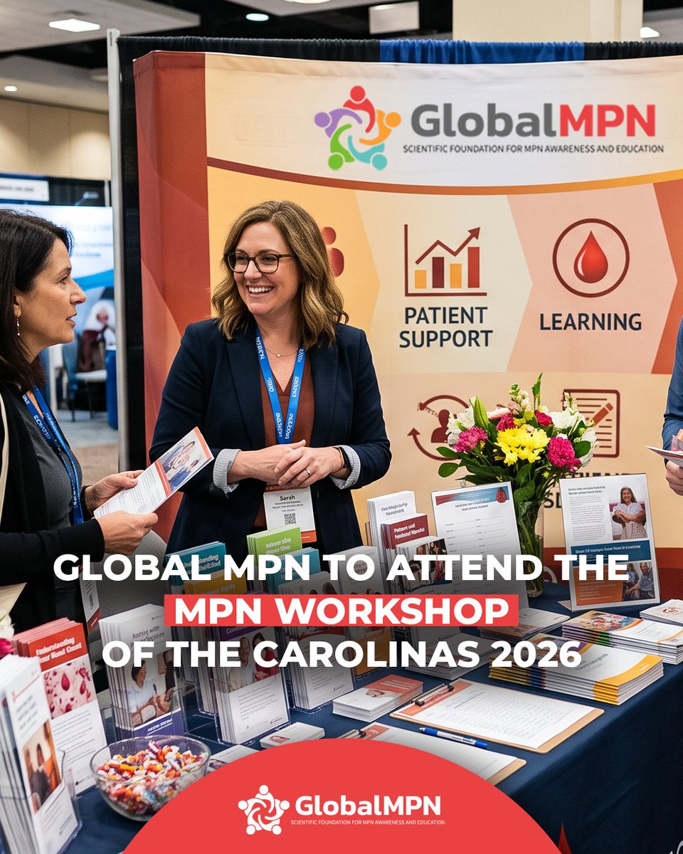 gmpnsf's tweet photo. 🌍 Global MPN will attend the MPN Workshop of the Carolinas 2026.
From August 21 to 23, we will share educational resources and patient-centered content for the international MPN community.
👉 https://t.co/Eg5YD6OVi9
#BuildHopeMPN #MPN https://t.co/dSEqeEqEGb