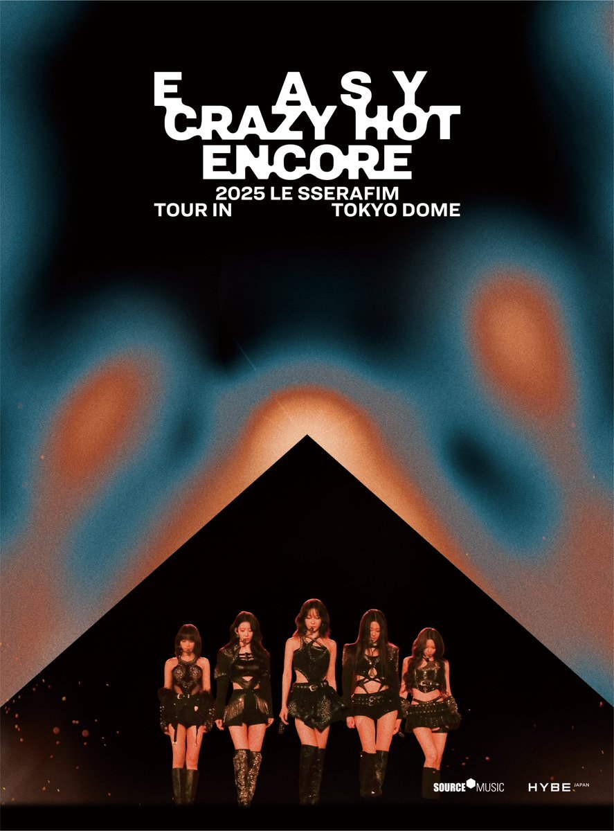 LE_SSERAFIM_fc_'s tweet photo. ＼🖤ご予約受付開始🖤／
【LE SSERAFIM】
『2025 LE SSERAFIM TOUR 'EASY CRAZY HOT' ENCORE IN TOKYO DOME』
Blu-ray＆DIGITAL CODE📀10/28発売✨

初の東京ドーム単独公演より2日目(2025/11/19)を収録🎤

#LE_SSERAFIM #르세라핌 https://t.co/fdBCvY0jbL